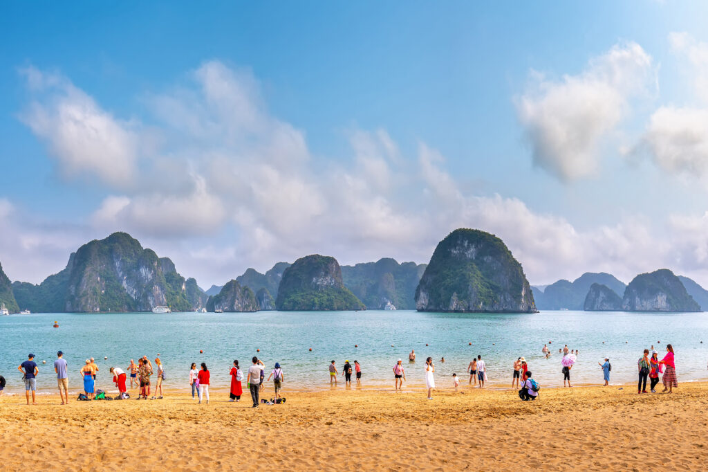 Beach Titop Halong Bay Vietnam