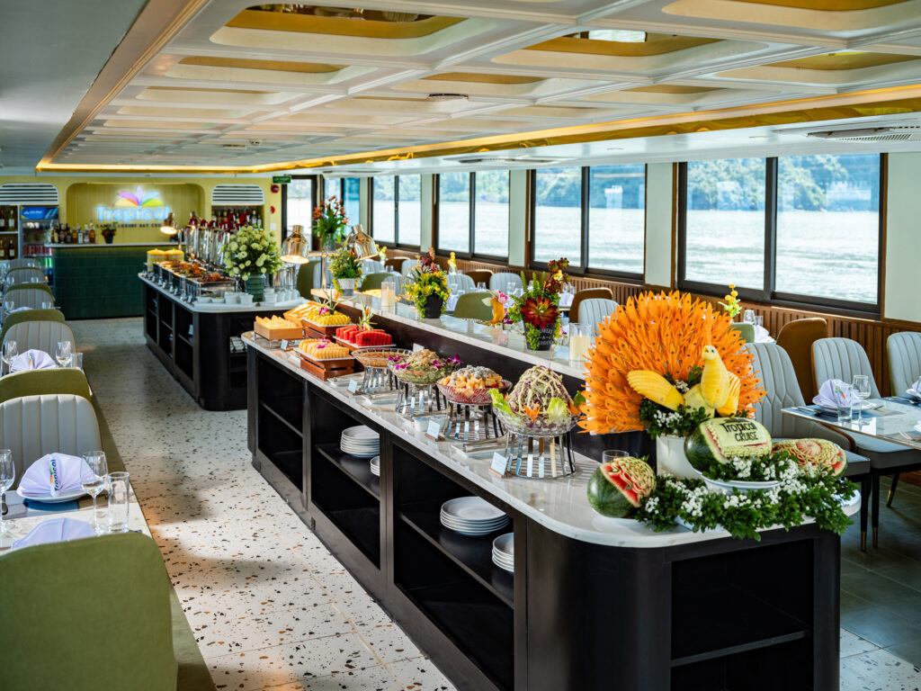 buffet lunch on Tropical cruise